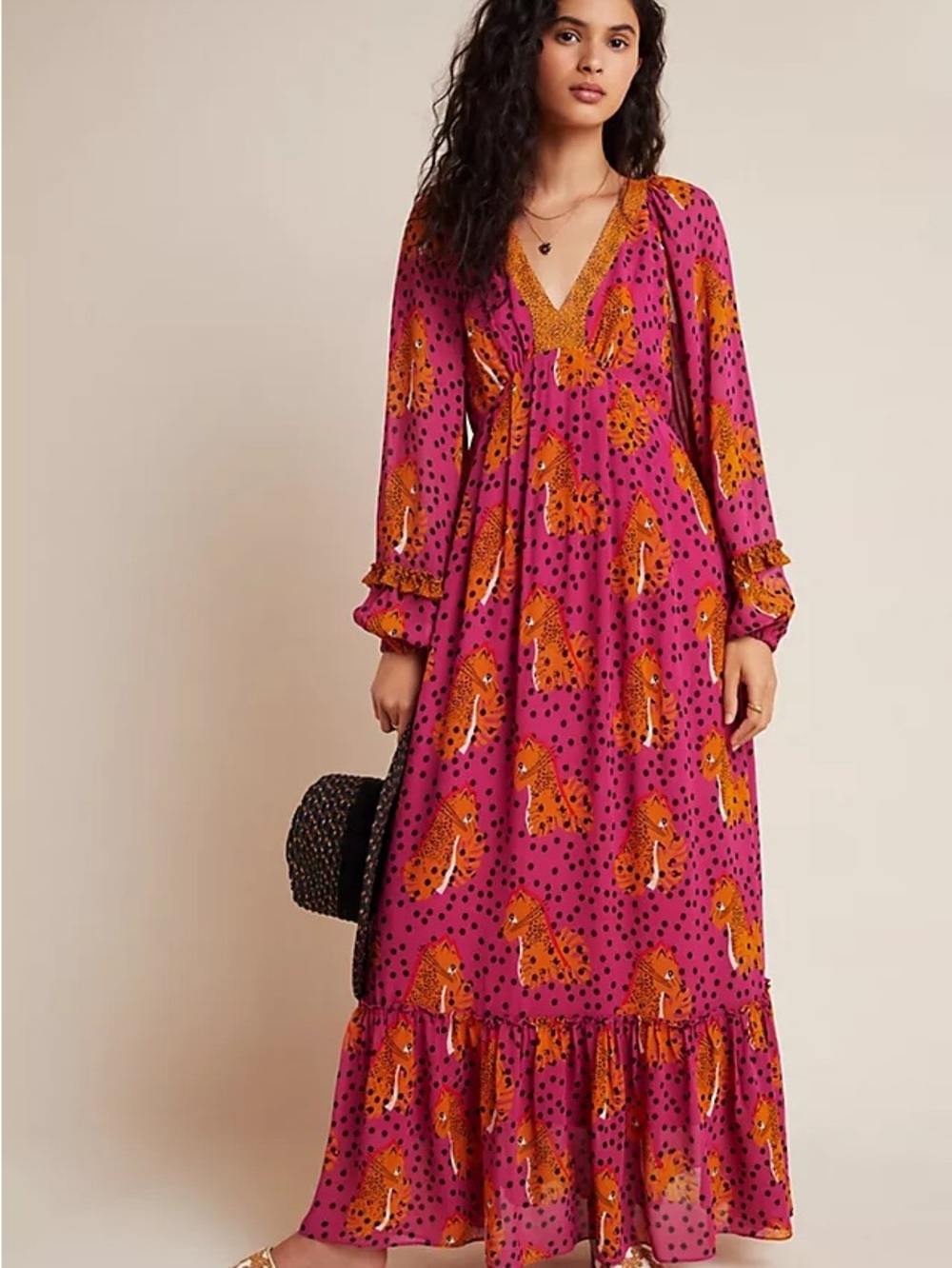 FARM Rio Cheetah Maxi Dress